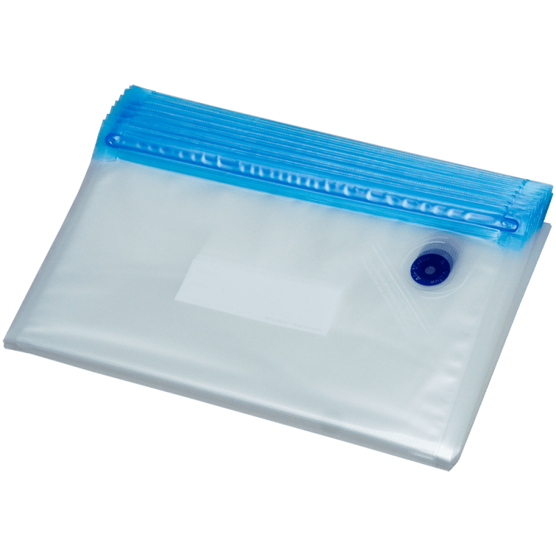 Set 10 pungi vacuum reutilizabile cu fermoar si supapa 26x34 cm 